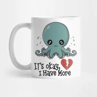 Broken heart octopus - They have 3 hearts Mug